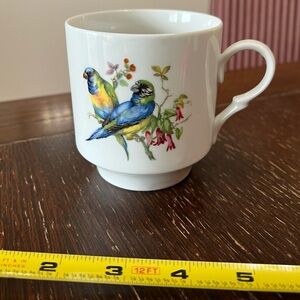 Bavaria Schumann Arzberg Germany bird cup ceramic mug